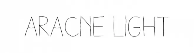 Aracne Light  font caratteri gratis