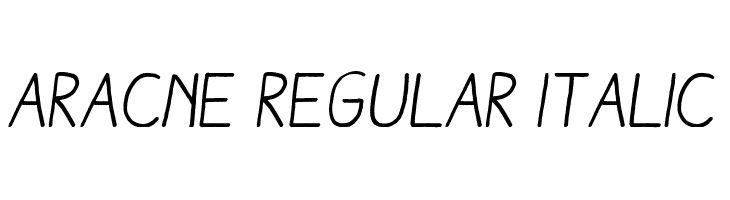 Aracne Regular Italic Font