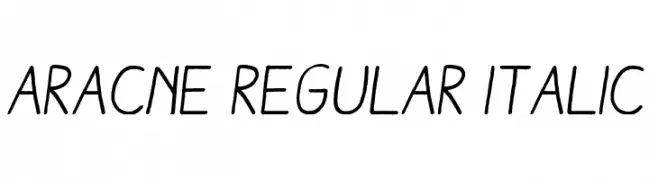 Aracne Regular Italic  Fuentes Gratis Descargar