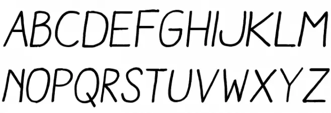 Aracne Regular Italic 字体 大写