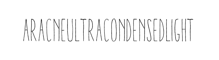Aracne Ultra Condensed Light  Free Fonts Download