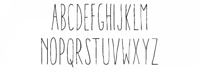 Aracne Ultra Condensed Light フォント 大文字