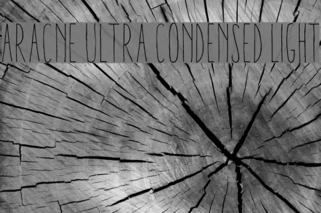 Aracne Ultra Condensed Light Font examples