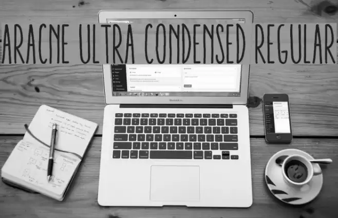 Aracne Ultra Condensed Regular Font examples