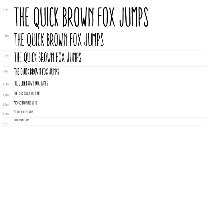 Aracne Ultra Condensed Regular Waterfall