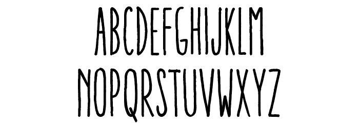 Aracne Ultra Condensed Regular Font LOWERCASE