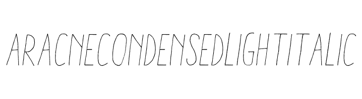 AracneCondensedLightItalic  baixar fontes gratis