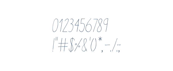 AracneCondensedLightItalic Other Characters