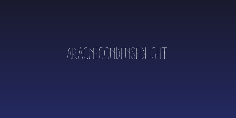 AracneCondensedLight Social Header