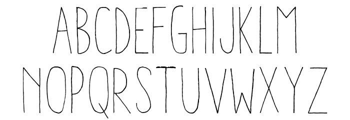 AracneCondensedLight Font LOWERCASE