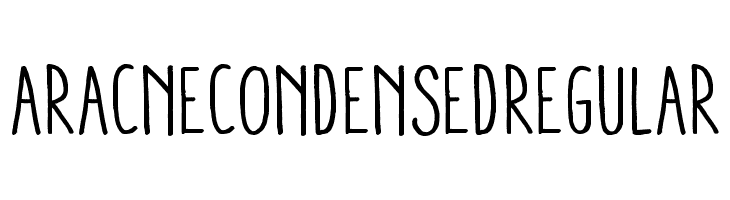 AracneCondensedRegular  Frei Schriftart Herunterladen