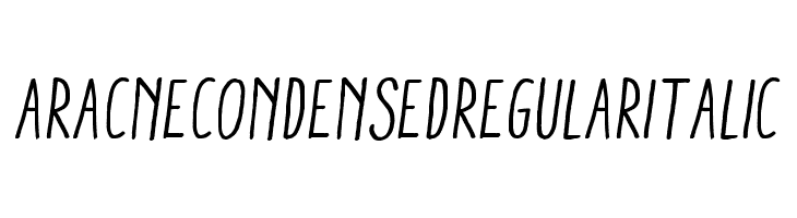 AracneCondensedRegularItalic Font