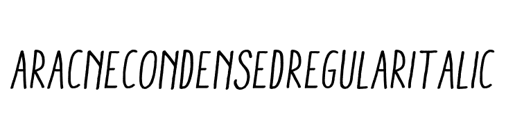 AracneCondensedRegularItalic  Frei Schriftart Herunterladen