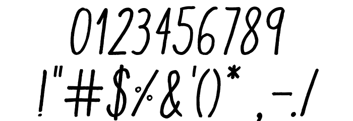 AracneCondensedRegularItalic Font OTHER CHARS