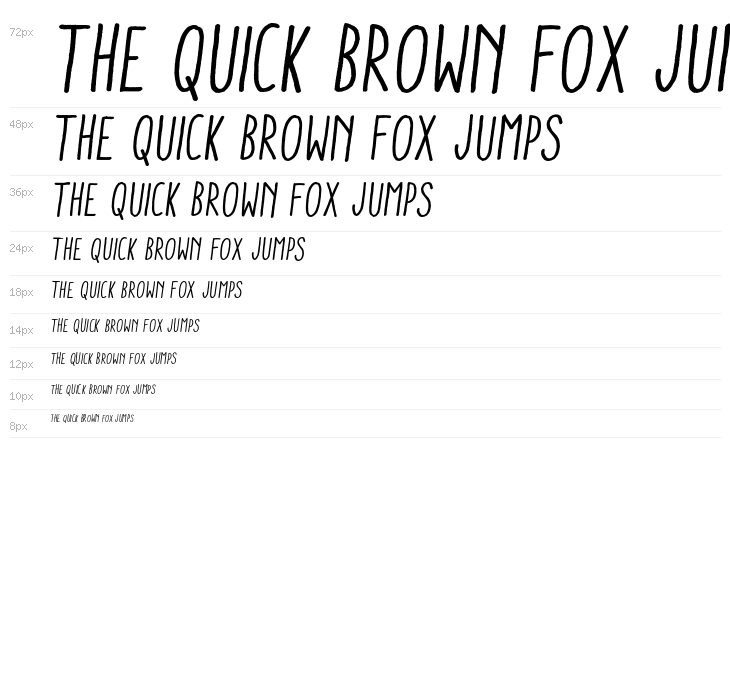 AracneCondensedRegularItalic Waterfall