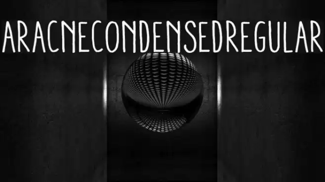 AracneCondensedRegular Font examples