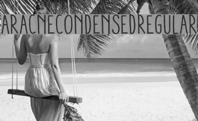 AracneCondensedRegular Font examples