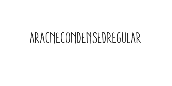 AracneCondensedRegular Logo
