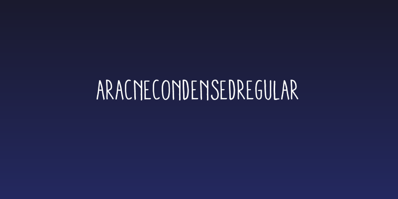 AracneCondensedRegular Social Header