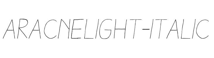 AracneLight-Italic Font