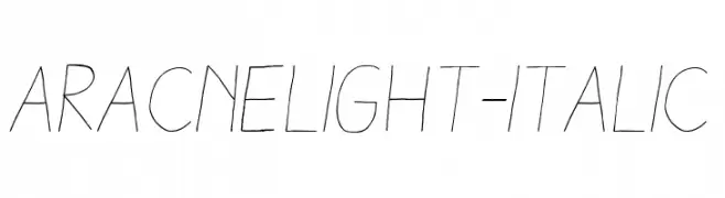 AracneLight-Italic  Fuentes Gratis Descargar
