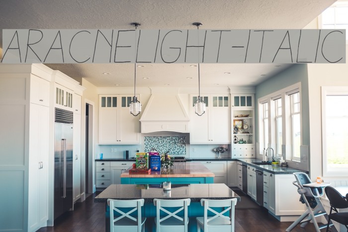 AracneLight-Italic Font examples