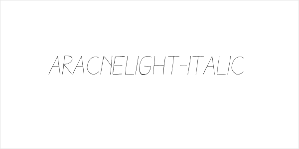 AracneLight-Italic Logo