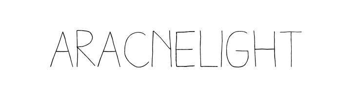 AracneLight  フリーフォントのダウンロード