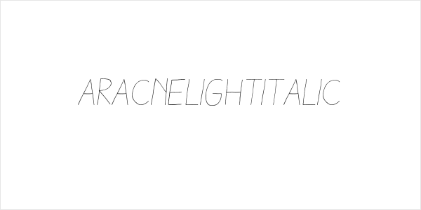 AracneLightItalic Logo