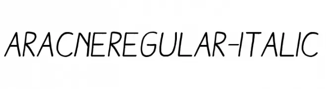 AracneRegular-Italic  免费字体下载