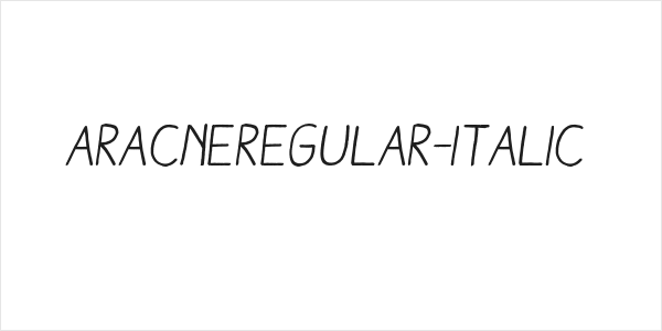 AracneRegular-Italic Logo