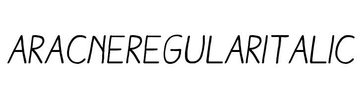 AracneRegularItalic  Descarca Fonturi Gratis