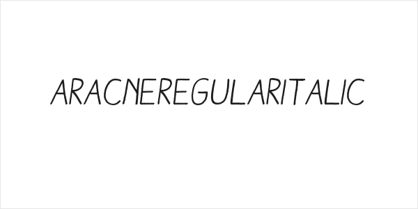 AracneRegularItalic Logo