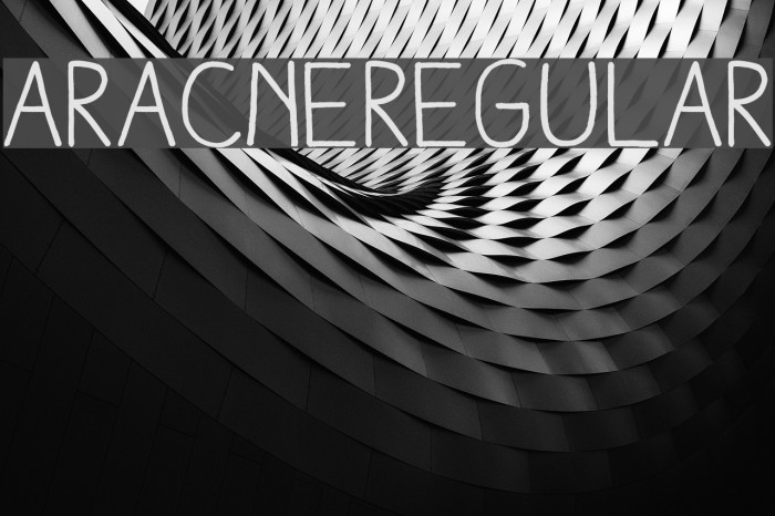 AracneRegular Font examples