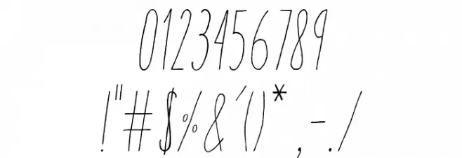 AracneUltraCondensed-LightItalic Font OTHER CHARS