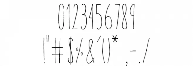 AracneUltraCondensedLight Font OTHER CHARS