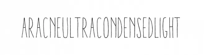 AracneUltraCondensedLight  font caratteri gratis