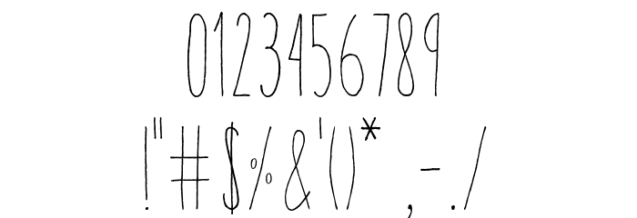 AracneUltraCondensedLight Font OTHER CHARS
