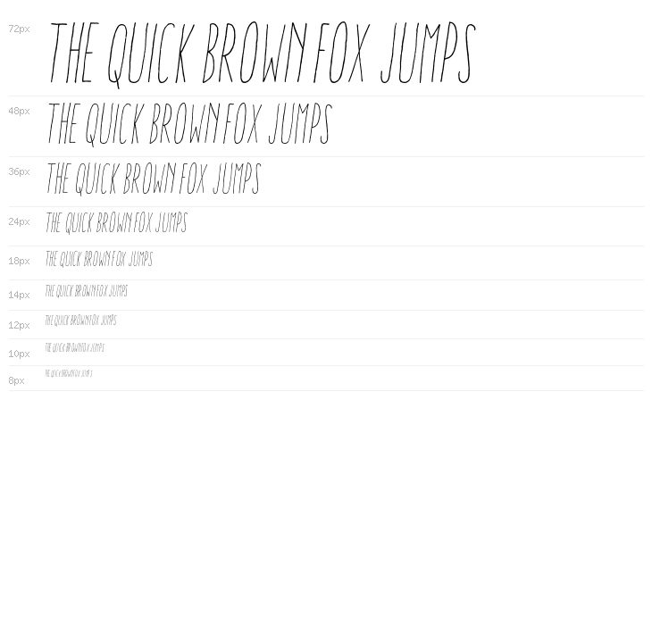 AracneUltraCondensedLightItalic Waterfall