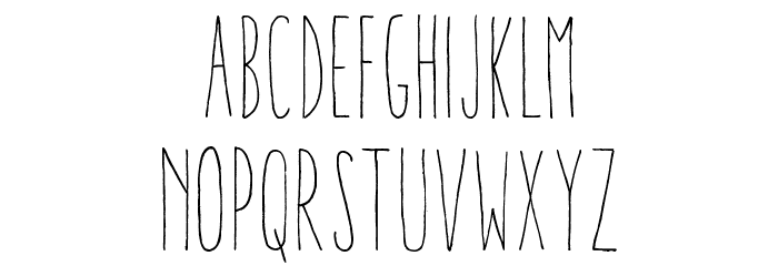 AracneUltraCondensedLight Font LOWERCASE