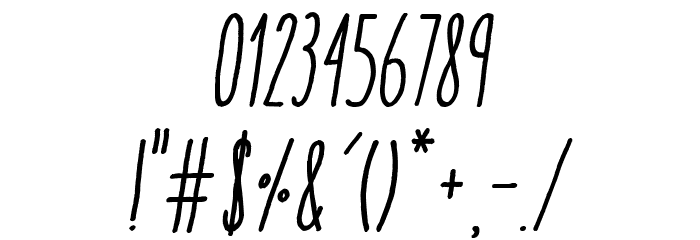 AracneUltraCondensedRegItalic Font Alte caractere