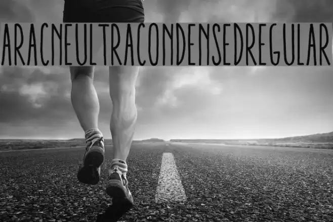 AracneUltraCondensedRegular Font examples