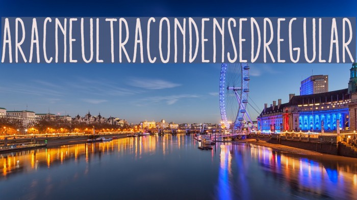 AracneUltraCondensedRegular Example 3