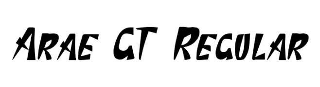 Arae GT Regular  font caratteri gratis