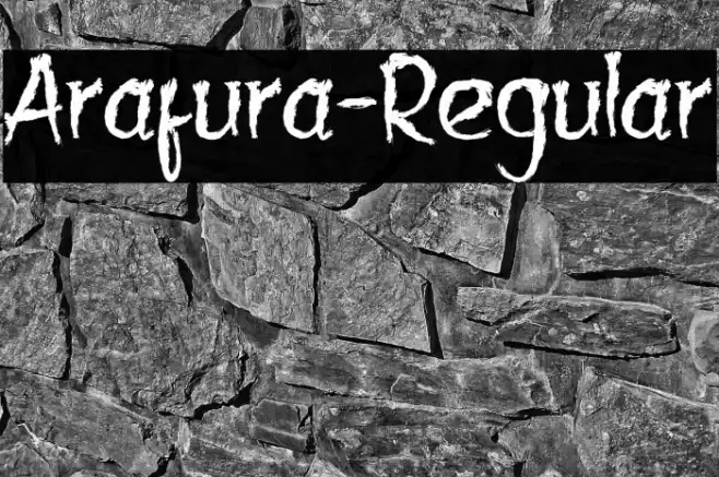 Arafura-Regular Font examples