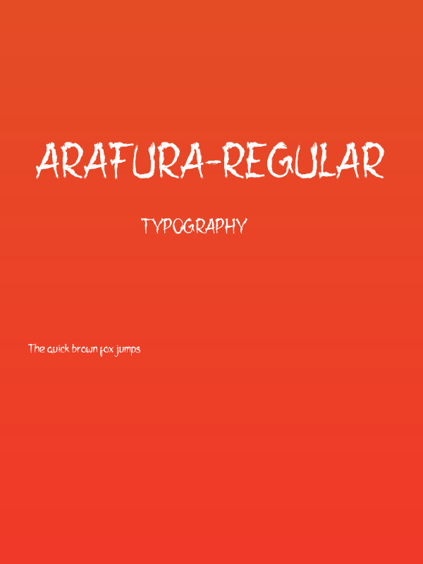 Arafura-Regular Poster