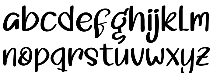 Aragel Font LOWERCASE