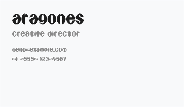 Aragones Business Card
