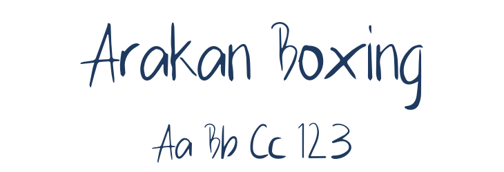 Arakan Boxing Font Preview