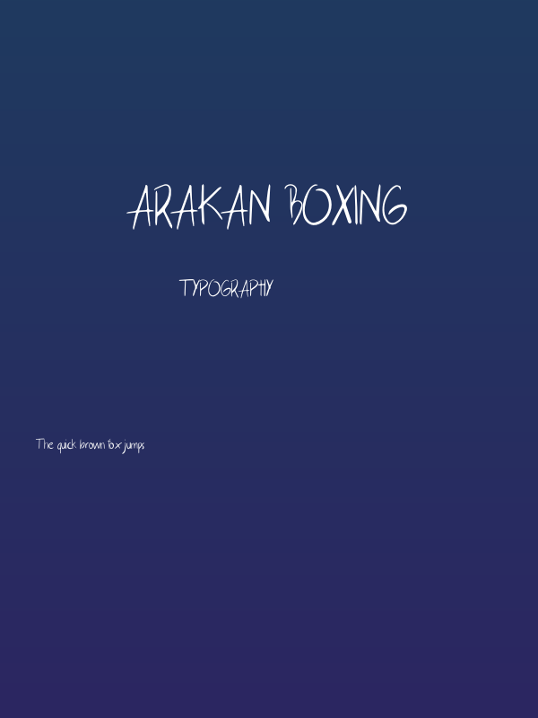 Arakan Boxing Poster